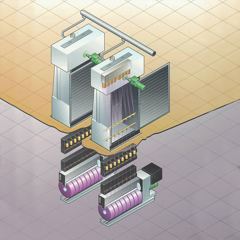 HOY Spinning Production Line with PET, PA, PP or Other Cruda Material